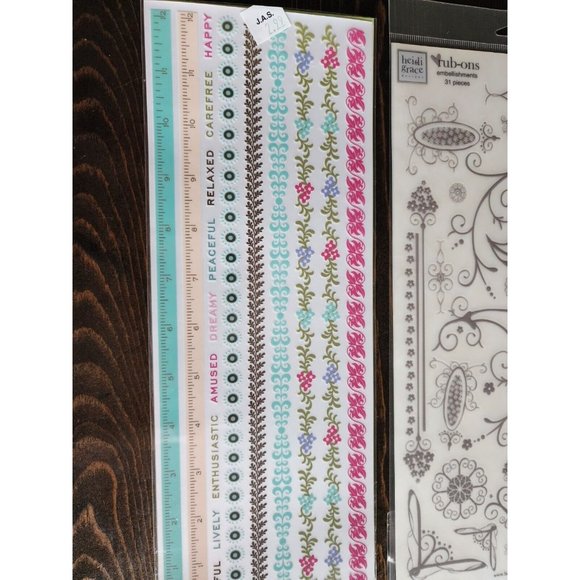 Rub-Ons Transfers - Large Decorative Border Pink Blue LOT - RETIRED NEW 27 - Picture 6 of 12